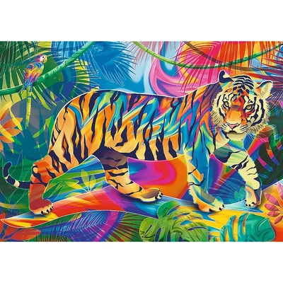 Trefl 37453 - Color Splash - Találkozás a tigrissel - 500 db-os UFT Prime puzzle