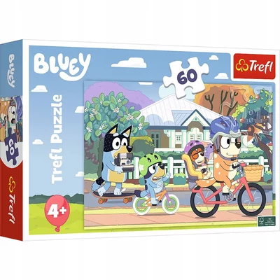 Trefl 17384 - Bluey- Biciklizés - 60 db-os puzzle