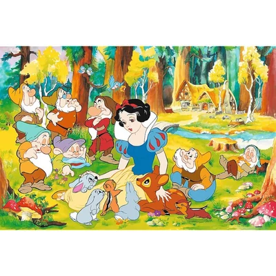 Trefl 37603 - 40 Éves Jubileum - Disney - Hófehérke és a hét törpe - 600 db-os puzzle