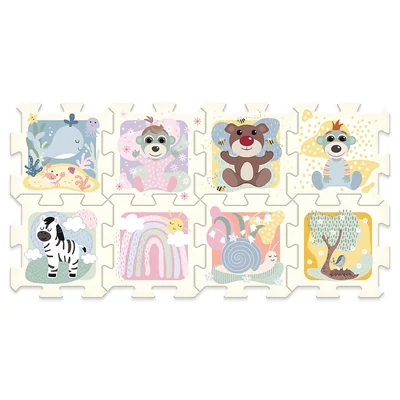 Trefl 61615 - Babák és mackók - Állatok - 8 db-os Szivacs puzzle 