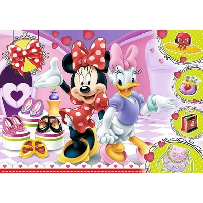 Trefl 14820 - Minnie és Daisy - 100 db-os Csillám puzzle