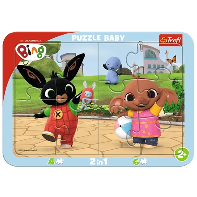 Trefl 80020 - Bing nyuszi - 10 db-os keretes puzzle