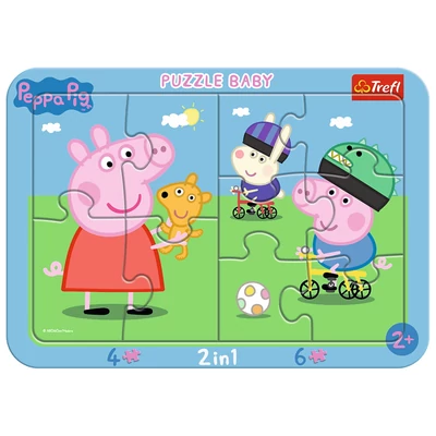 Trefl 80021 - Peppa malac - 10 db-os keretes puzzle