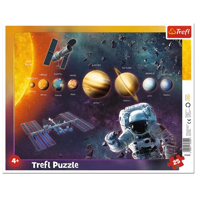 Trefl 31342 - Naprendszer - 25 db-os keretes puzzle