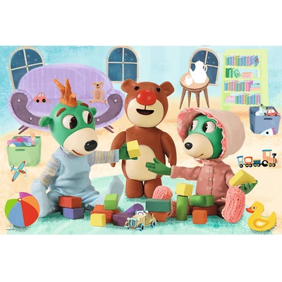 Trefl 24 db-os Maxi puzzle - Bobaski és a Medve - Jó éjszakát! (14325)