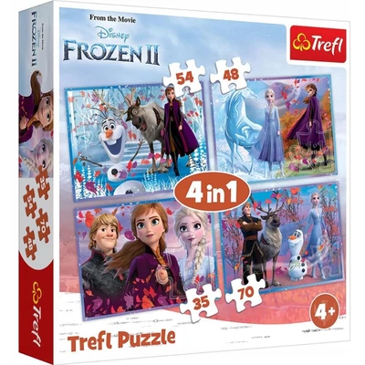 Trefl 34323 - Jégvarázs 2 - 4 az 1-ben (35, 48, 54, 70 db-os) puzzle