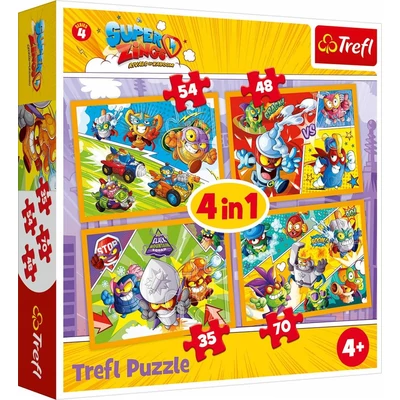 Trefl 34343 - SuperZings - 4 az 1-ben (35, 48, 54, 70 db-os) puzzle