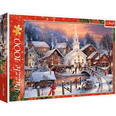 Trefl 10602 - Fehér Karácsony - 1000 db-os puzzle
