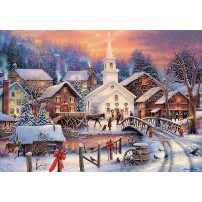 Trefl 10602 - Fehér Karácsony - 1000 db-os puzzle