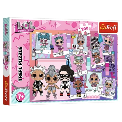 Trefl 13288 - LOL Surprise - Lovely dolls - 200 db-os puzzle