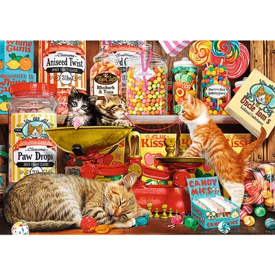Trefl 10630 - Macska édességek - 1000 db-os puzzle