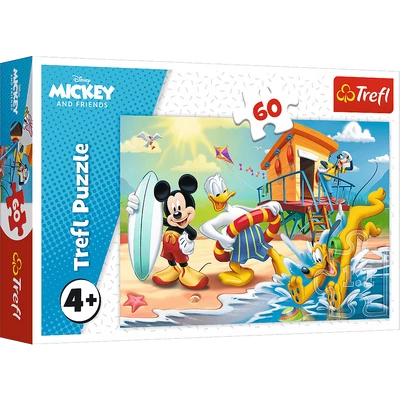 Trefl 17359 - Mickey Mouse - Egy érdekes nap Mickey és a barátai számára - 60 db-os puzzle