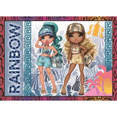 Trefl 34614 - Rainbow High divatbabák - 4 az 1-ben puzzle (35,48,54,70 db-os)