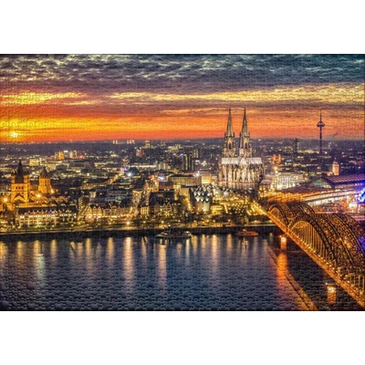 Ulmer 0091 - Cologne at Dusk - 1000 db-os puzzle