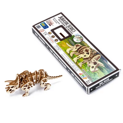 Wooden City MB-019 - Triceratops - 40 db-os fa puzzle