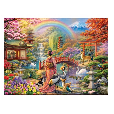 Wooden City NB0823-XL - Japanese Garden - 1010 db-os fa puzzle