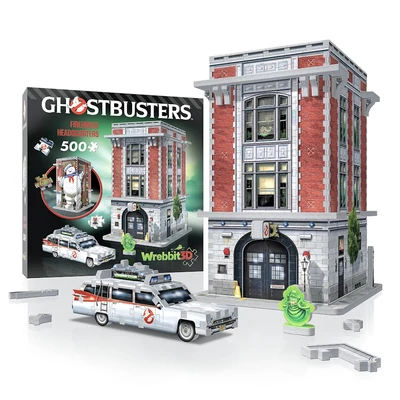 Wrebbit 01018 - Szellemirtók tűzoltó állomása - 500 db-os 3D puzzle