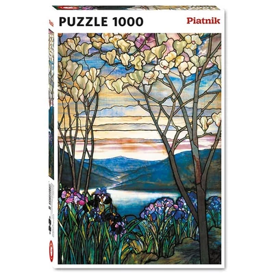 Piatnik 552045 -Tiffany - Magnolia és Iris - 1000 db-os puzzle