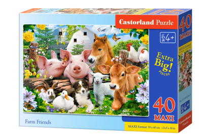 Castorland 40 db-os MAXI puzzle - Farm Friends (B-040339)