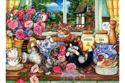 Anatolian 3574 - Kittens in the Kitchen - 500 db-os puzzle