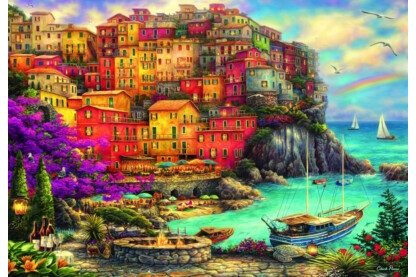  Bluebird 90325 - A Beautiful Day at Cinque Terre - 1000 db-os puzzle