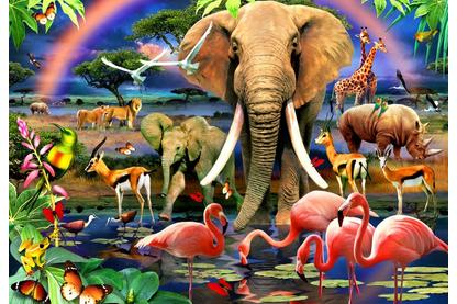 Bluebird 90358 - African Savannah - 1000 db-os puzzle