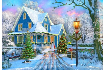 Bluebird 90330 - Christmas at Home - 1000 db-os puzzle