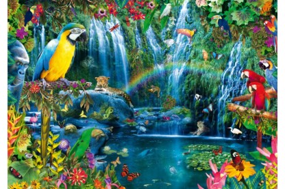 Bluebird 70298 - Parrot Tropics - 1000 db-os puzzle