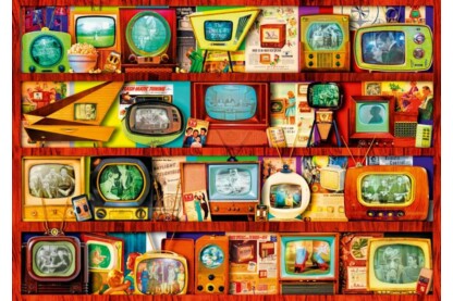 Bluebird 70330 - Golden Age of Television-Shelf - 1000 db-os puzzle