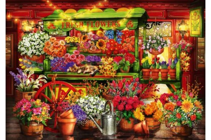 Bluebird 70333 - Flower Market Stall - 1000 db-os puzzle
