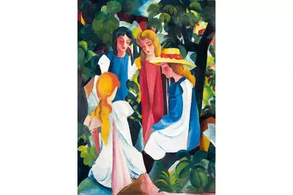 Bluebird Art by 60082 - August Macke - Four Girls, 1913 -  1000 db-os puzzle