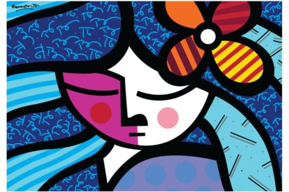 Bluebird 1000 db-os puzzle - Romero Britto - Girl with flower (90019)