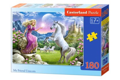 Castorland B-018024 - Barátom az unikornis - 180 db-os puzzle
