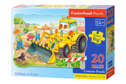 Castorland C-02139 - Munkában a buldózer - 20 db-os Maxi puzzle