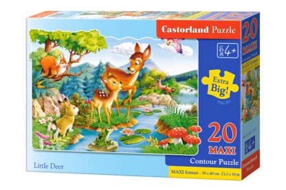Castorland C-02177 - Őzikék a folyóparton - 20 db-os Maxi puzzle