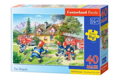 Castorland B-040025 - Tűzoltóság - 40 db-os Maxi puzzle