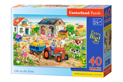 Castorland B-040193 - Élet a farmon - 40 db-os Maxi puzzle
