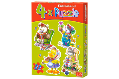 Castorland B-04225 - Sziluett puzzle - Szabadidő - 4,5,6,7 db-os puzzle
