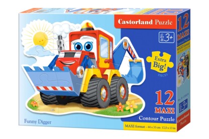 Castorland B-120024 - Mókás markoló - 12 db-os Maxi puzzle