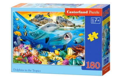 Castorland B-018468 - Delfinek a trópusokon - 180 db-os puzzle