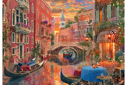 Castorland 1500 db-os puzzle - Romatikus este Velencében (C-151981)