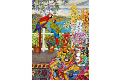 Cherry Pazzi 1000 db-os  puzzle - Parrots on the Veranda (cp30639)