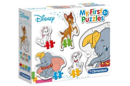 Clementoni 20806 - Bébi sziluett puzzle - Disney állatok - 3,6,9,12 db-os puzzle