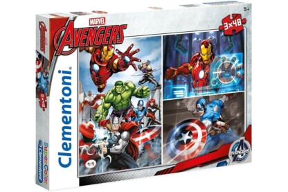 Clementoni 25203 - Avengers - Bosszúállók - 3 x 48 db-os Szuper Színes puzzle
