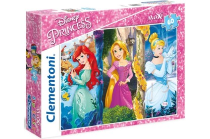 Clementoni 26416 - Disney Princess - 60 db-os Szuper Színes Maxi puzzle