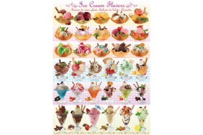 EuroGraphics 6000-0590 - Ice Cream Flavours - 1000 db-os puzzle