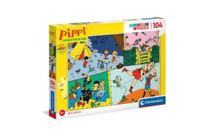 Clementoni 27517 - Pippi Longstocking -104 db-os Szuper Színes puzzle