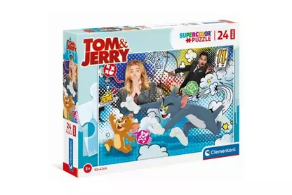 Clementoni 24212 - Tom és Jerry - 24 db-os Szuper Színes Maxi puzzle