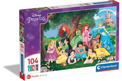 Clementoni 104 db-os Szuper Színes puzzle - Disney Princess (25743)
