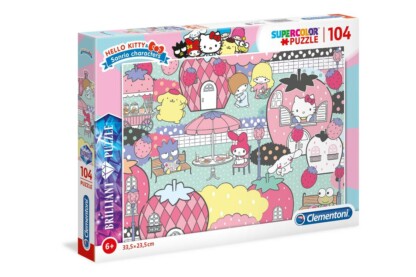 Clementoni 20172 - Hello Kitty - 104 db-os Ragyogó - Szuper színes puzzle